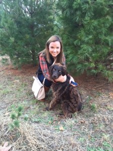 Me and Scout at the Christmas Tree Farm