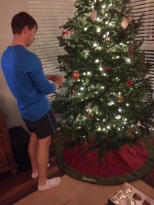 Drew hanging ornaments