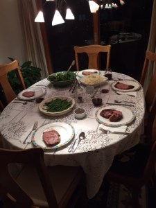 One of the several Christmas dinners--soo delicious! 