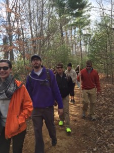Hiking with the group